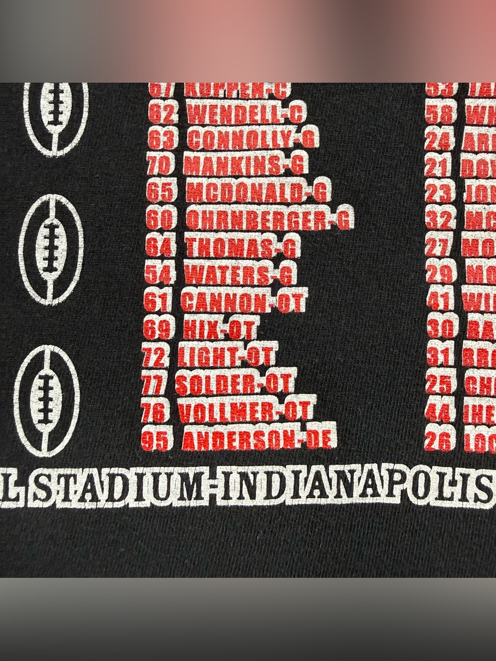Super Bowl XLVI New York Giants Beat Patriots 2-Sided 2012 Football t-shirt L - Picture 9 of 16